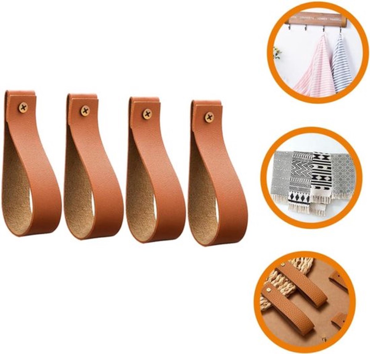 Leren haken set Inovra Plus met 4 staven voor wandmontage