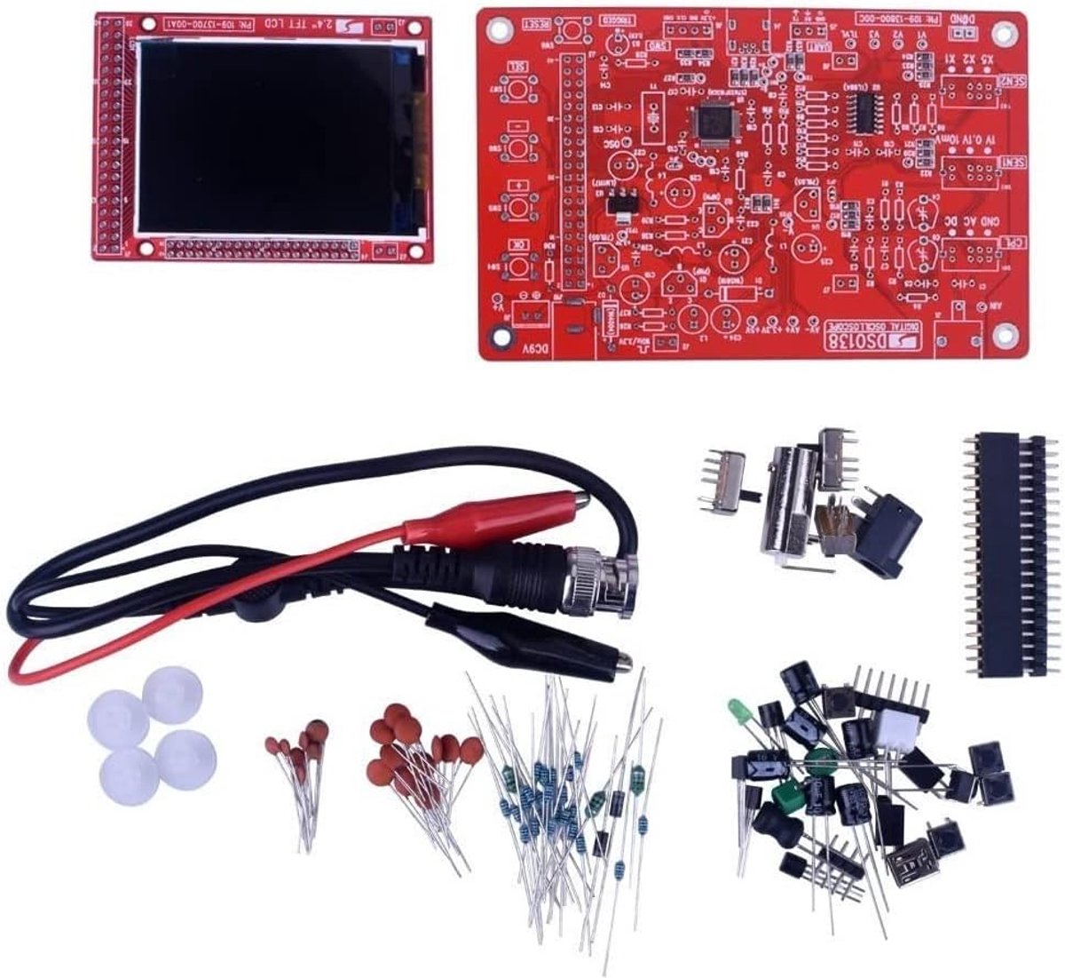 Digital oscilloscoop kit 2.4" TFT - eenvoudige montage - open source - ideaal voor hobbyisten - ShopVlot