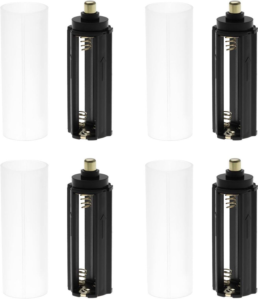Batterijadapter voor 3 AAA batterijen - Opbergdoos met buis - Geschikt voor de meeste zaklampen - ShopVlot