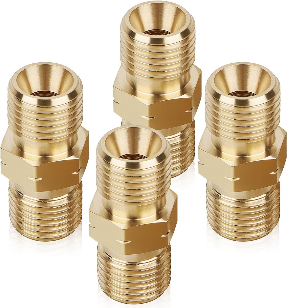 Gasverbinding Hoek 1/4 Inch - Messing 90° Aansluiting - Snelle Koppeling - Perfect voor Camping - ShopVlot