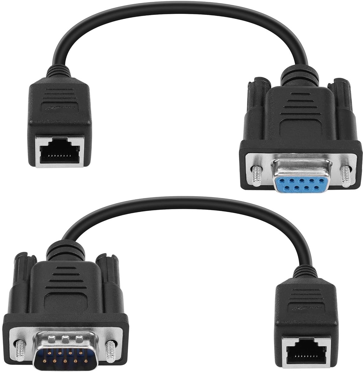RS232 DB9 naar RJ45 Adapter - 9 Pin Seriële Connector - Eenvoudige Netwerkverbinding - Geschikt voor LAN Console - ShopVlot