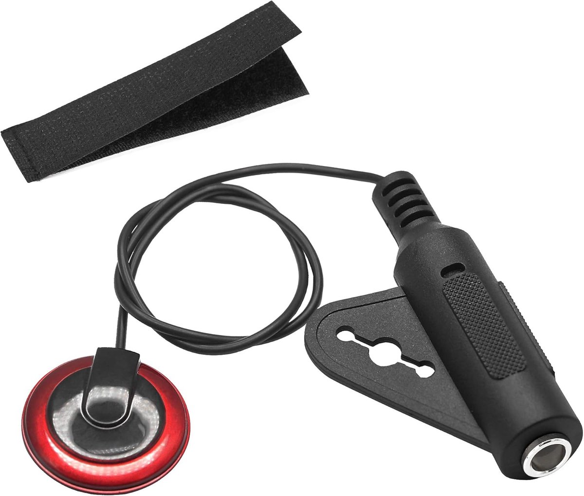 Contactmicrofoon piezo pickup - 1/4" jack met 12" kabel - geschikt voor diverse instrumenten - ShopVlot
