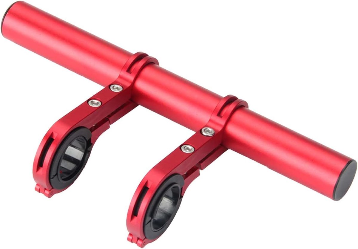 Bicycle Handlebar Extension Diameter 25.4 - 31.8 mm Bicycle Handlebar Extension with Two Red Handlebar Mounts, Torch - ShopVlot