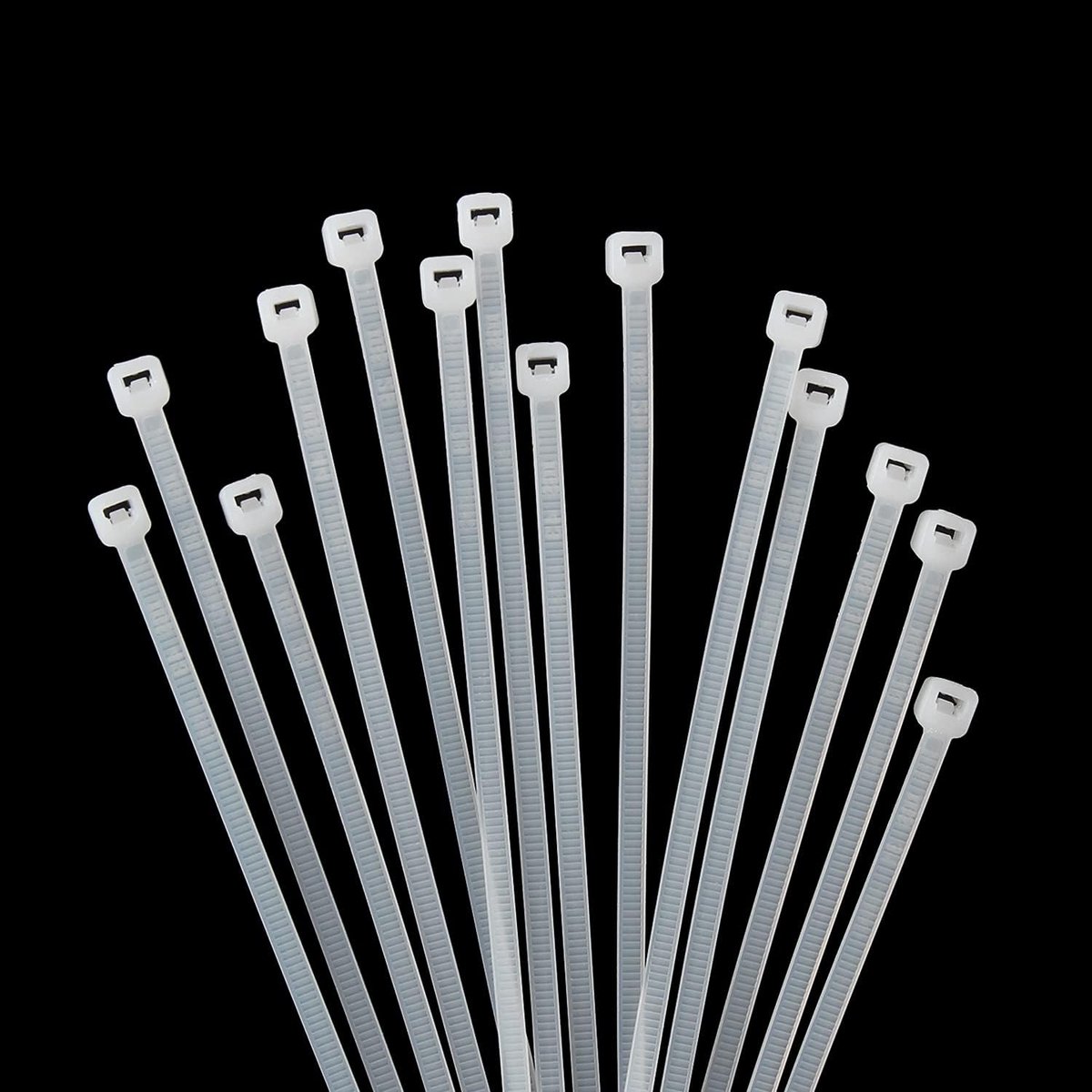 XINGO 1000 Pcs Cable Zipper Ties, Premium Nylon Plastic Wire Ties with 18 Pounds Strength, Self Closing Black Nylon - ShopVlot