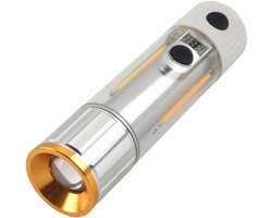 LED Torch Rechargeable Camping Lamp 10,000 Lumens (White) - ShopVlot