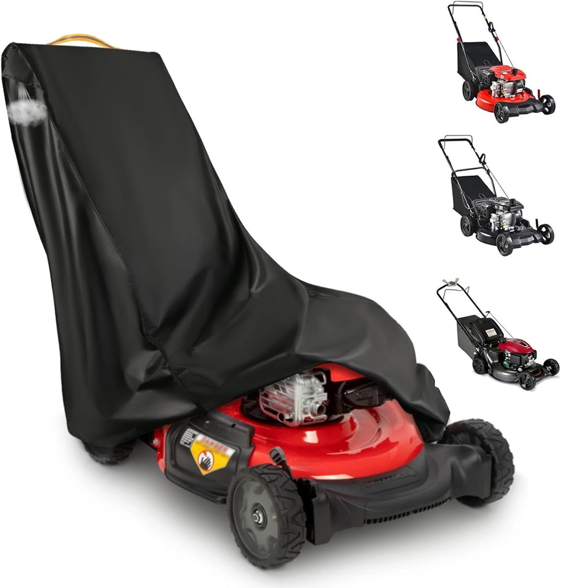 DOCEPERT Outdoor Lawn Mower Cover Waterproof Heavy Duty 420D Polyester Oxford Push Mower Cover Fit With Handle & Cover - ShopVlot