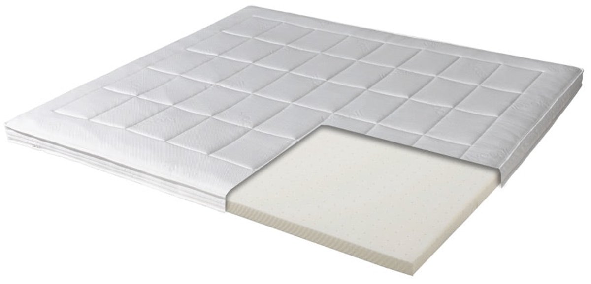 Mörgenn Drôme Latex Splittopper Superieur - Natuurlatex - Hotelkwaliteit - 7cm - Met Split - 200x210 cm