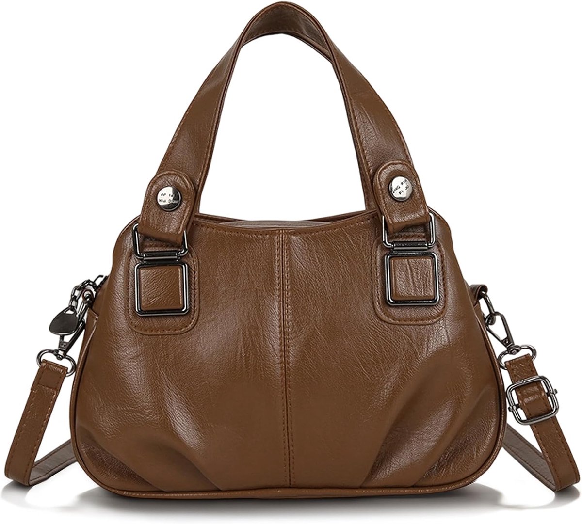 Small women's handbag, PU leather, shoulder bag, elegant shoulder bag with zip, crossbody bag, fashionable women's - ShopVlot