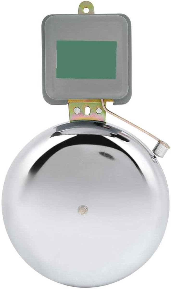 Electric Ring Timer, Electric Bell Non-sparking External Beat Type Stainless Steel School Cells 150mm AC220V - ShopVlot