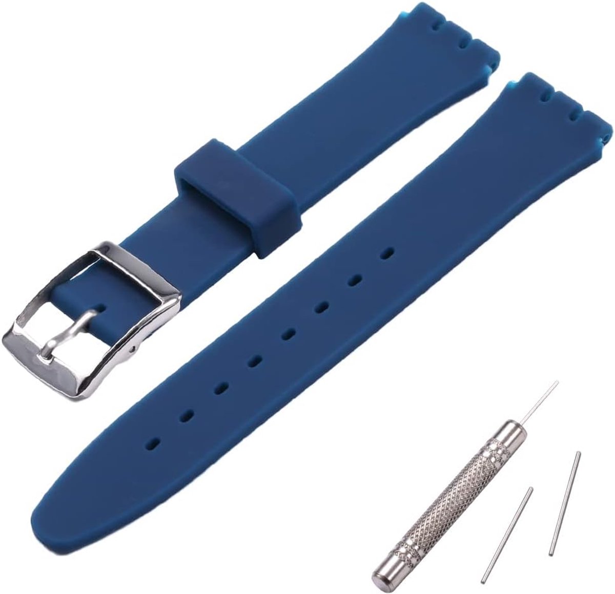Siliconen vervangende riem dames ultra-dunne huid serie geen tweede horlogeband (16mm), 19mm, Gemaakt kwarts - ShopVlot