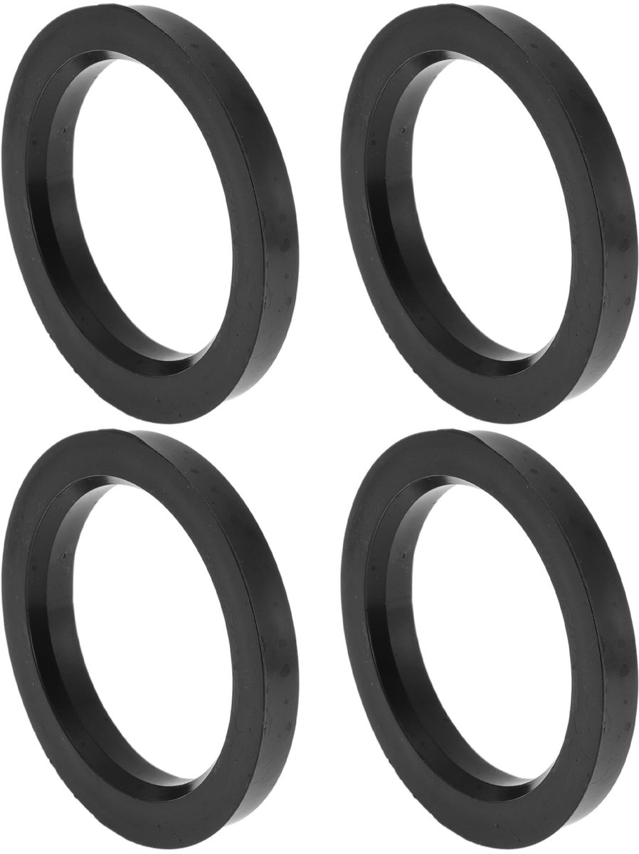 Solidchoice - Auto Wiel Hub Centric Ringen 78.1mm tot 58.6mm Zwart Polycarbonaat 4 Stuks