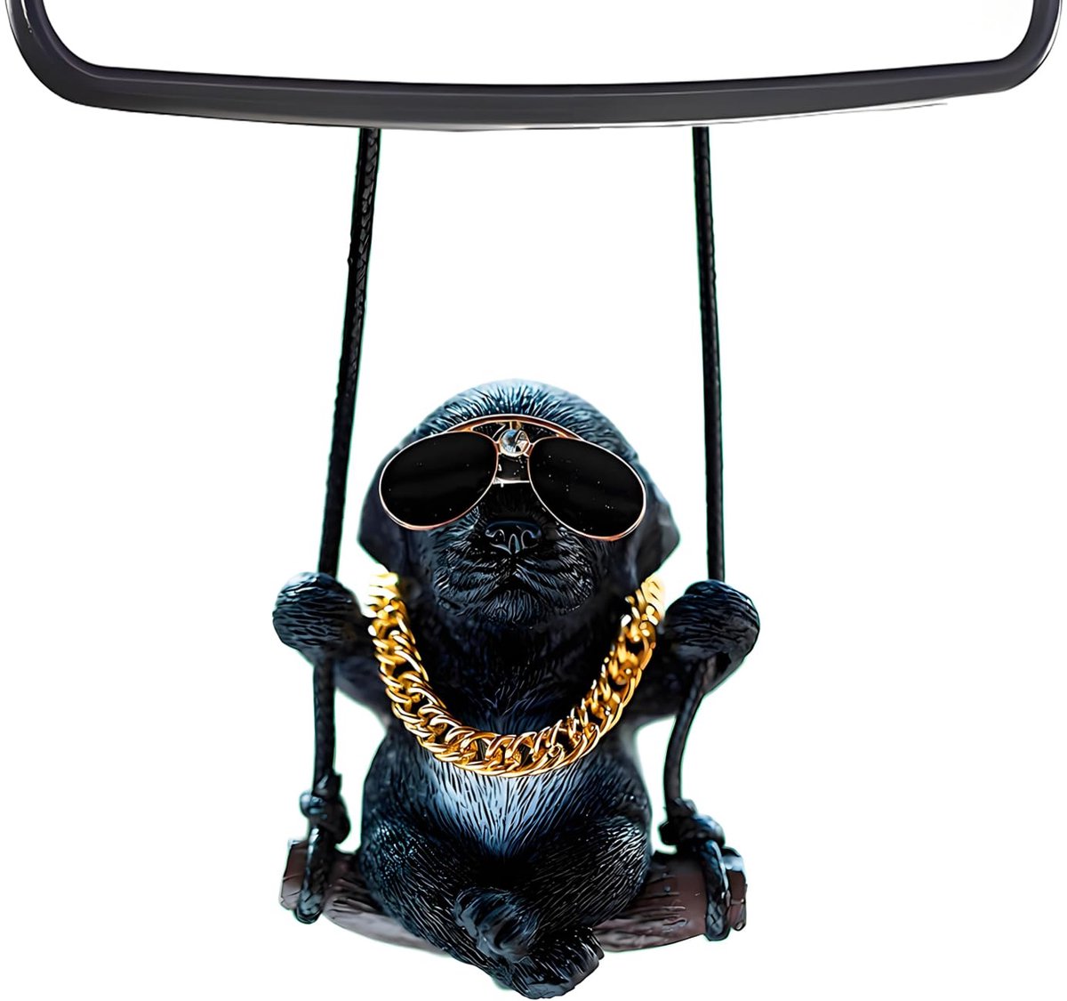 Zonnebril Labrador Auto Opknoping Ornament - Swingende Hond - Unieke Interieur Accessoire - ShopVlot