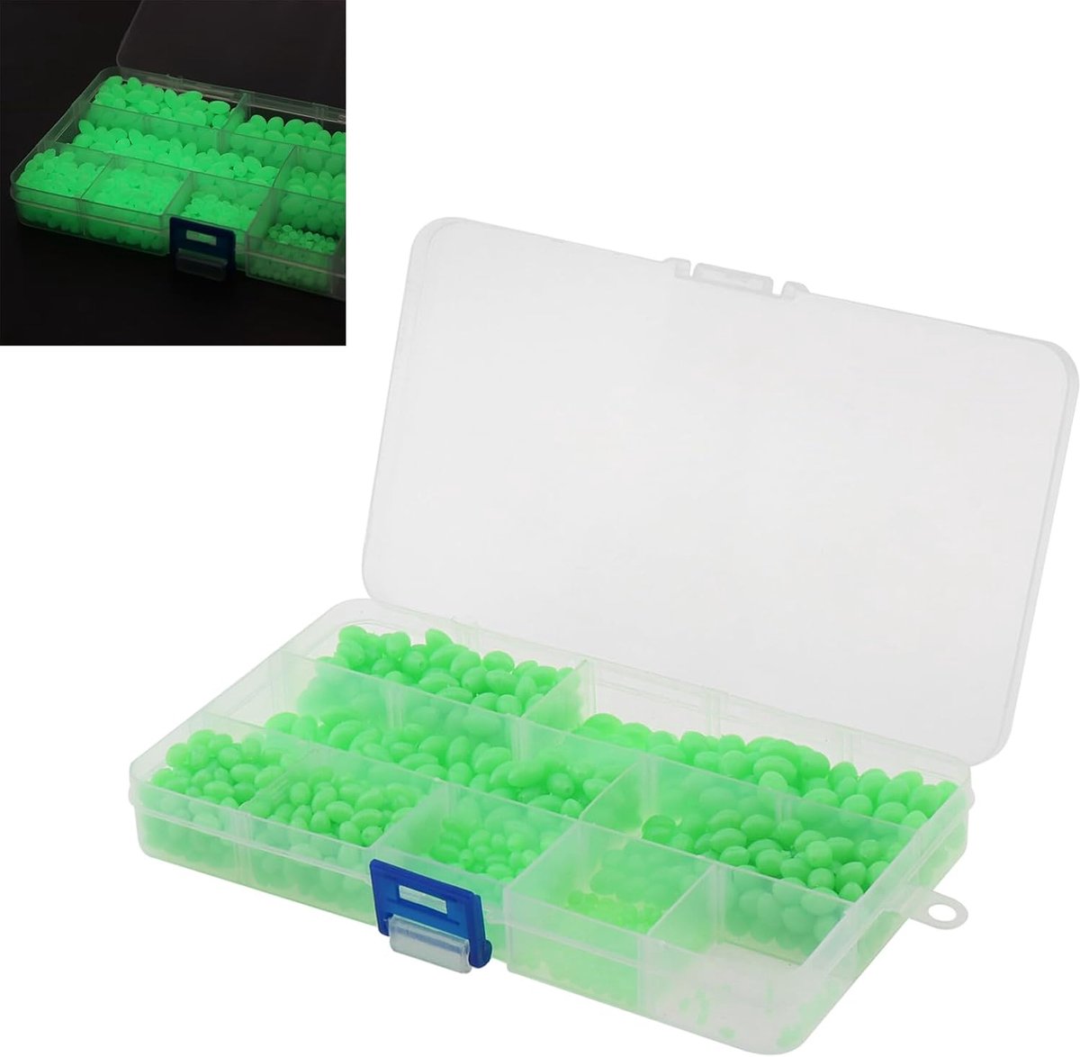 Visparels 900pcs - Glanzend plastic - Geschikt voor zoet- en zoutwater - Ideaal voor vissen - ShopVlot