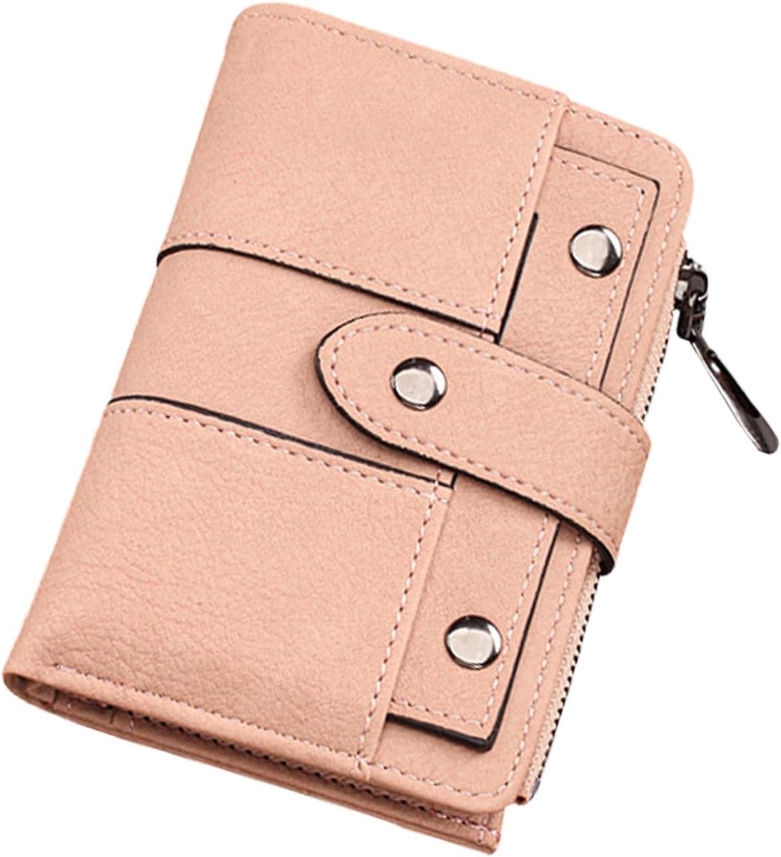 Portemonnee dames klein - roze PU-leer - RFID-bescherming - veilig en praktisch - ShopVlot