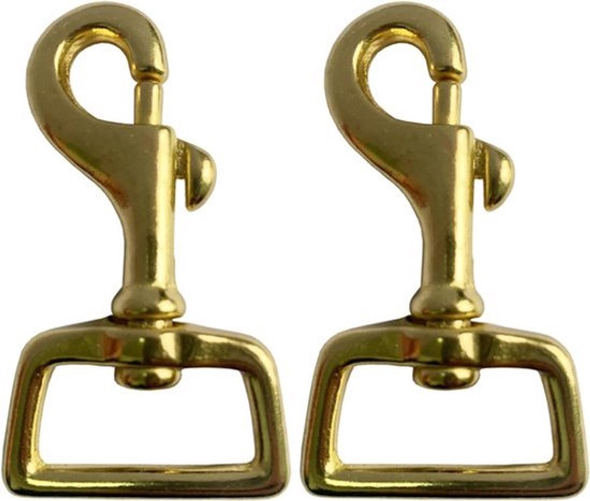 Carabiner haken messing draaibare karabijnhaak met draaibare scharnier voor hondenriem hondenhalsband tassen tasriem sleutelhanger rugzak accessoires (25mm)