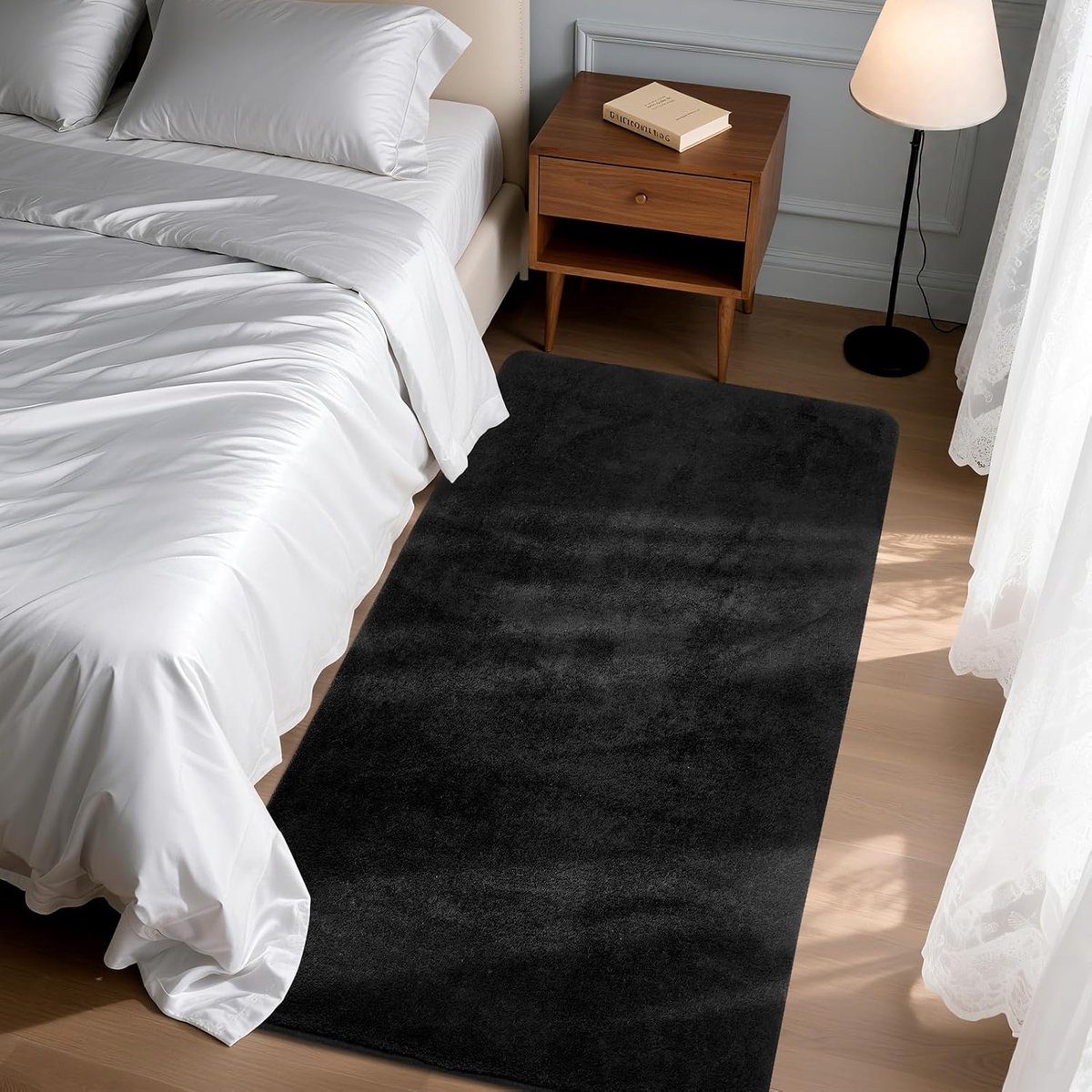 Loper 80 x 150 cm - Zacht modern vloerkleed - Fluffy kortpolig - Perfect voor woonkamer of kinderkamer - ShopVlot