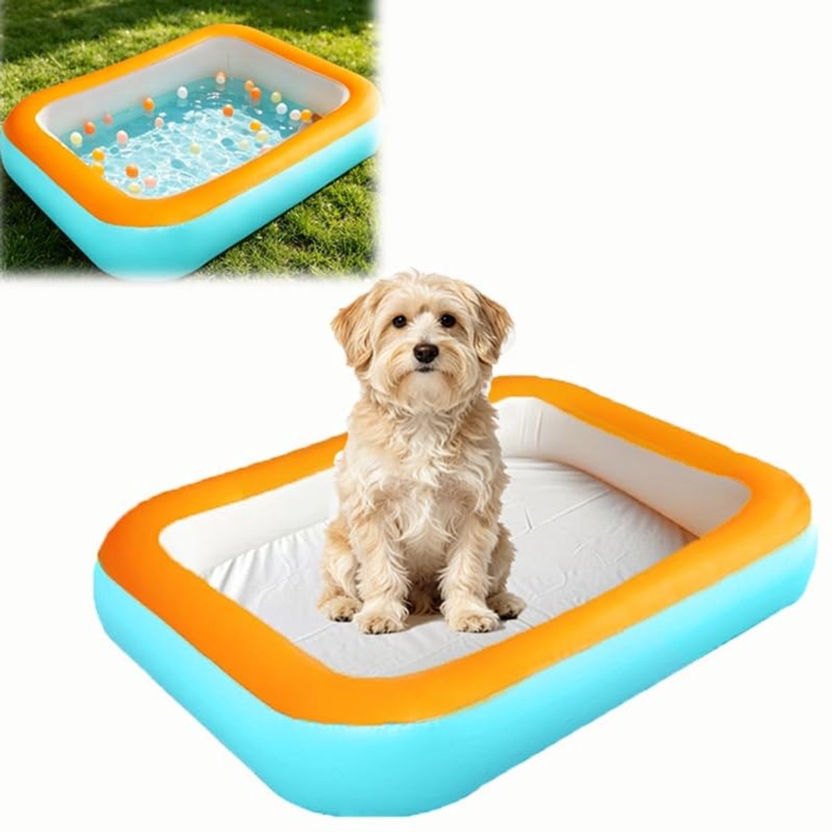 Solidchoice - Opblaasbare Familiebad voor Binnen en Buiten - 120x90cm