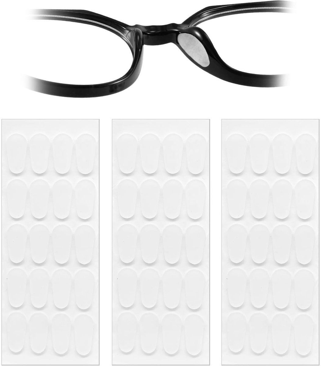 Solidchoice - 20 Paar Siliconen Neuspads voor Brillen