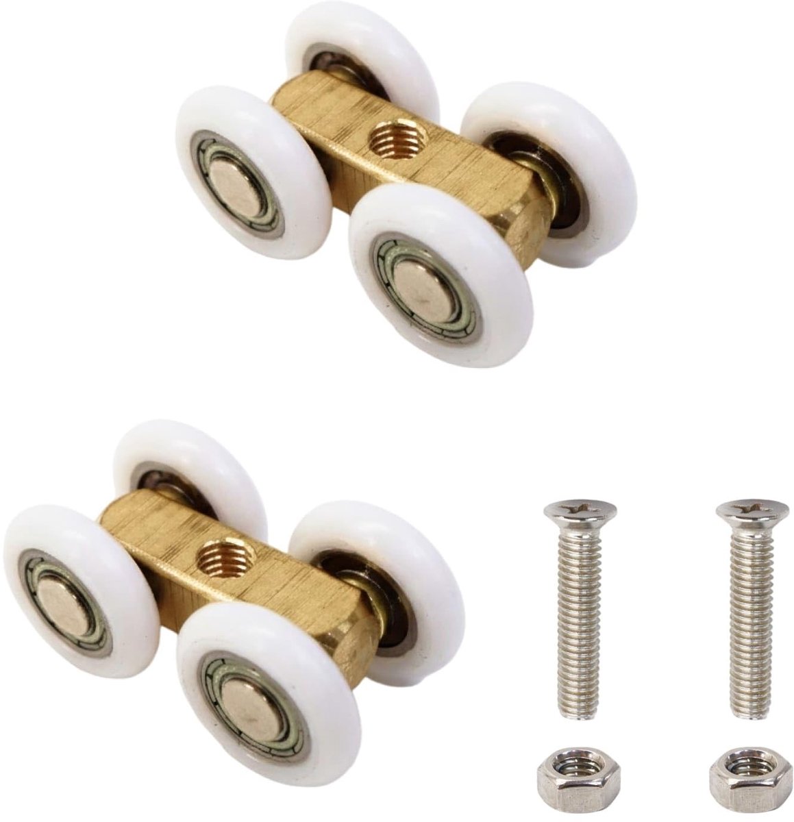 Solidchoice - Set van 2 Glijdende Deurwielen voor Douchecabine