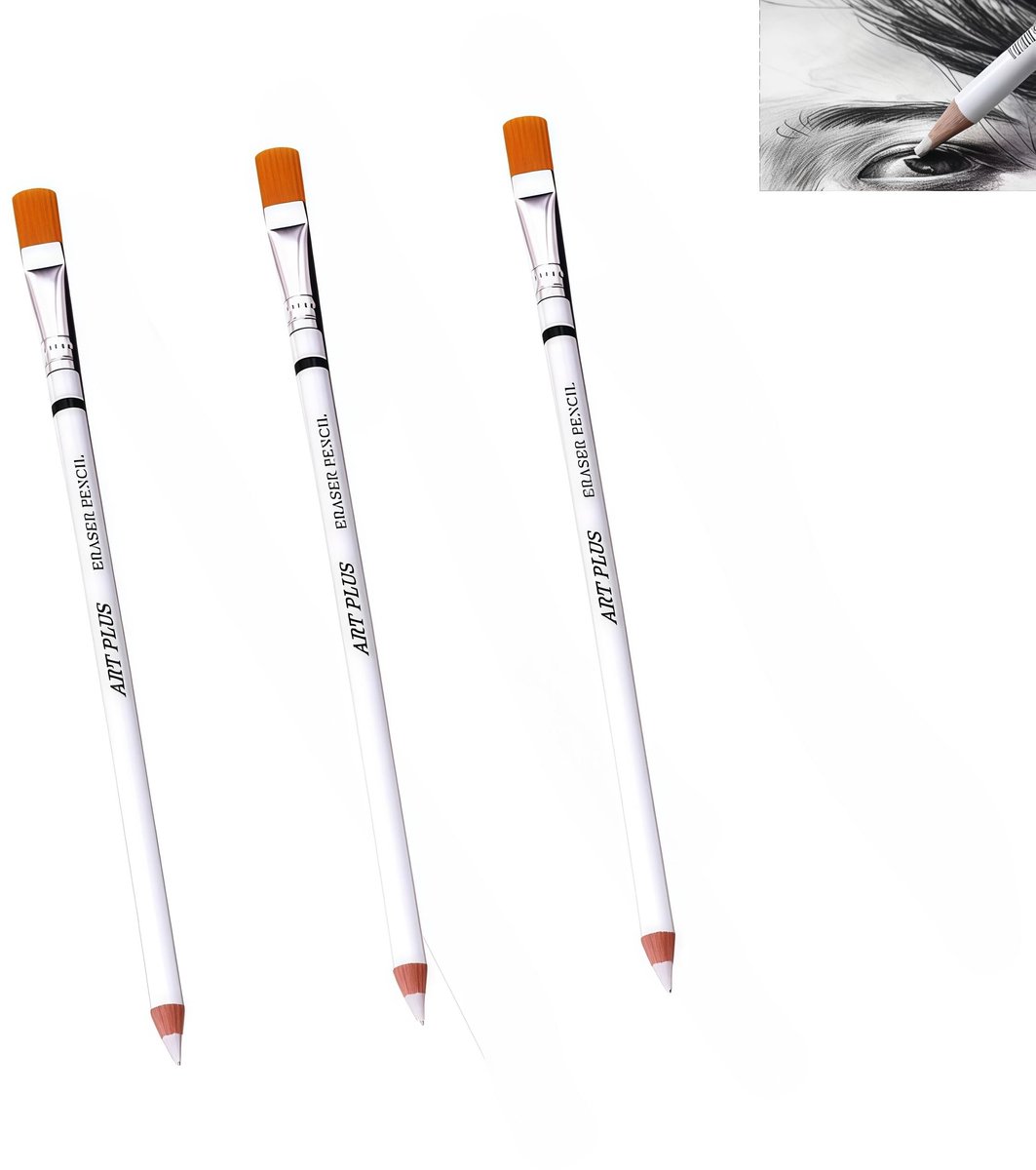 Solidchoice - Set van 3 Professionele Gummen met Kwast