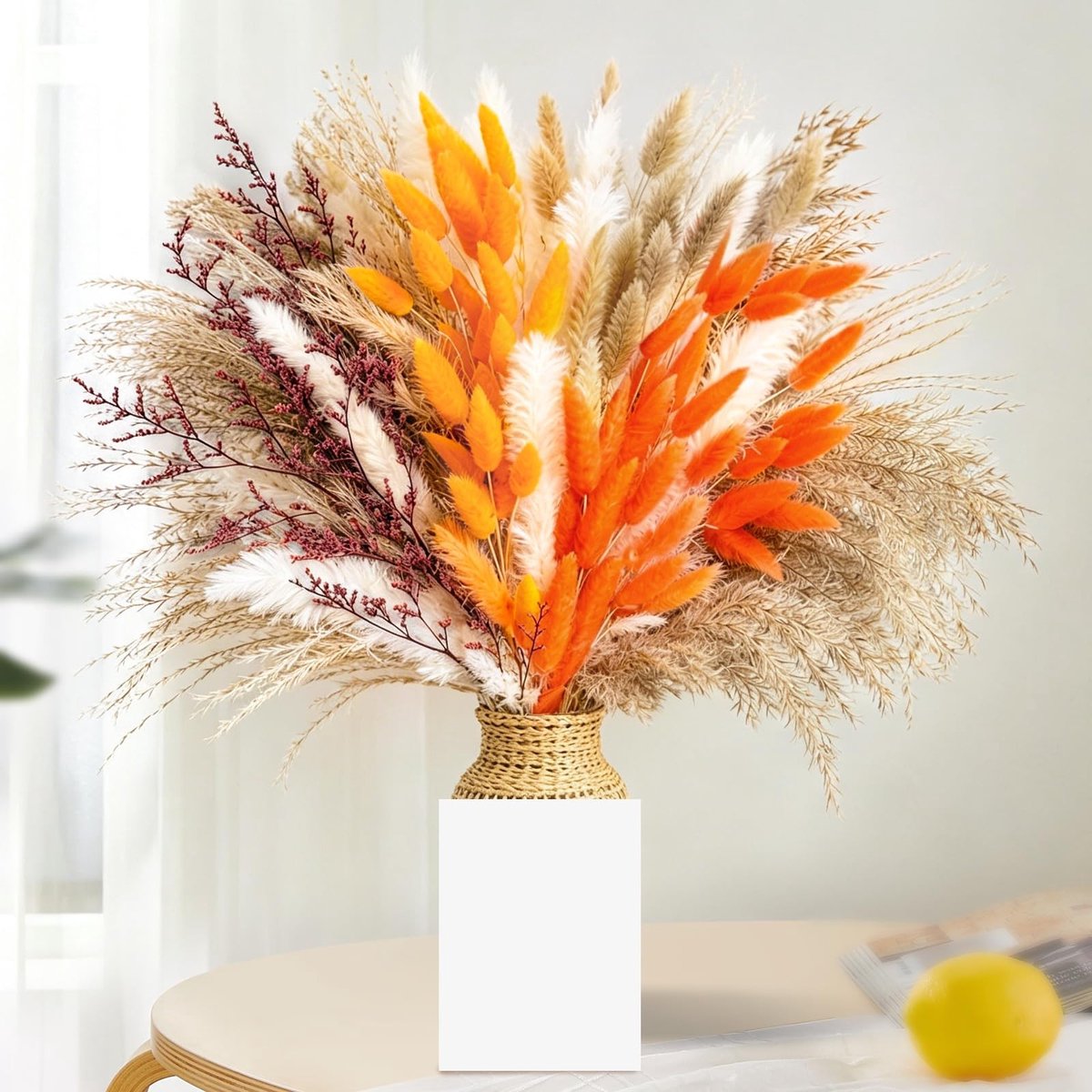 Solidchoice - 100 Stuks Natuurlijke Gedroogde Pampas Planten voor Decoratie