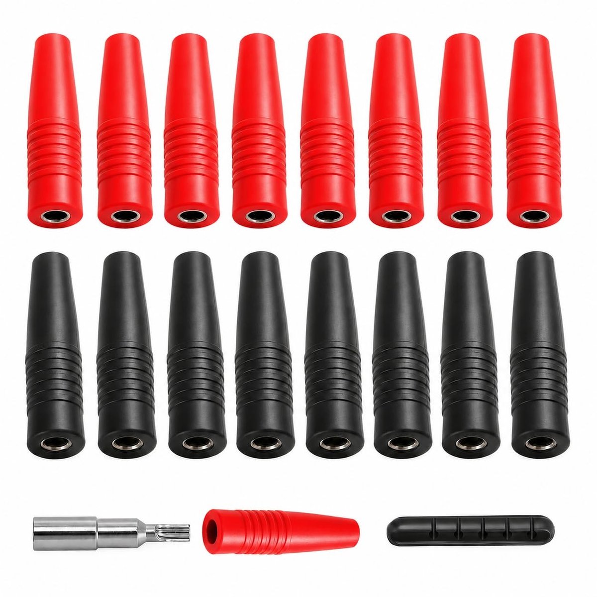 Solidchoice - Set van 16 Banaanstekkers 4 mm voor Audio