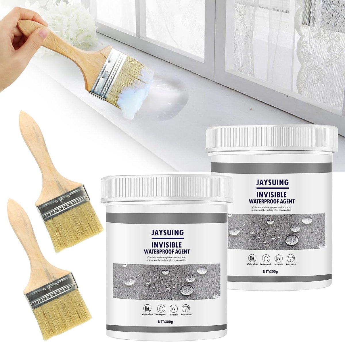 waterdichte sealant 600g - transparante gel - hittebestendig - voor badkamer en muren - ShopVlot