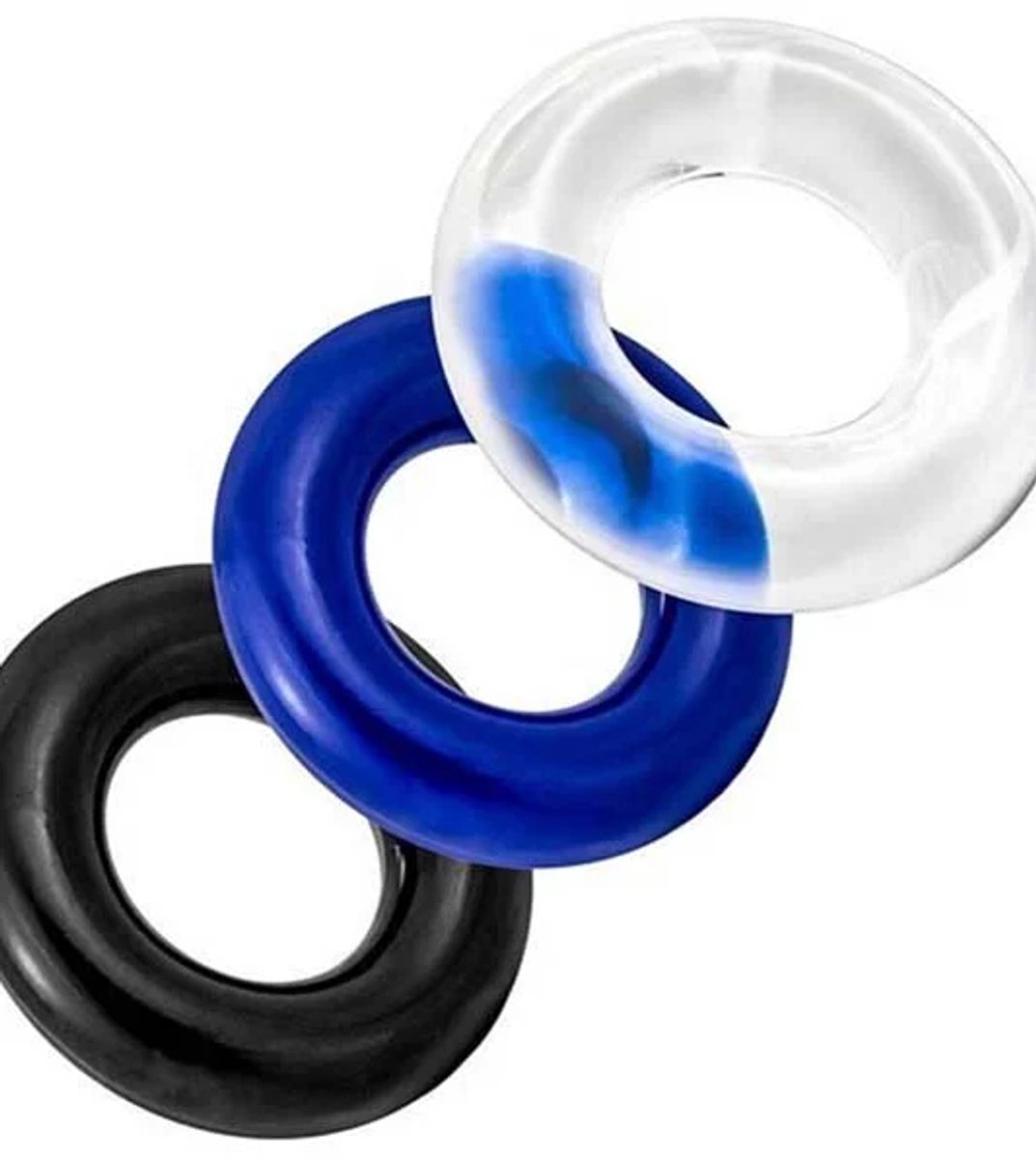 Penisring 3-Pack met Zacht Siliconen - Multicolor Intieme Accessoires Set voor Mannen