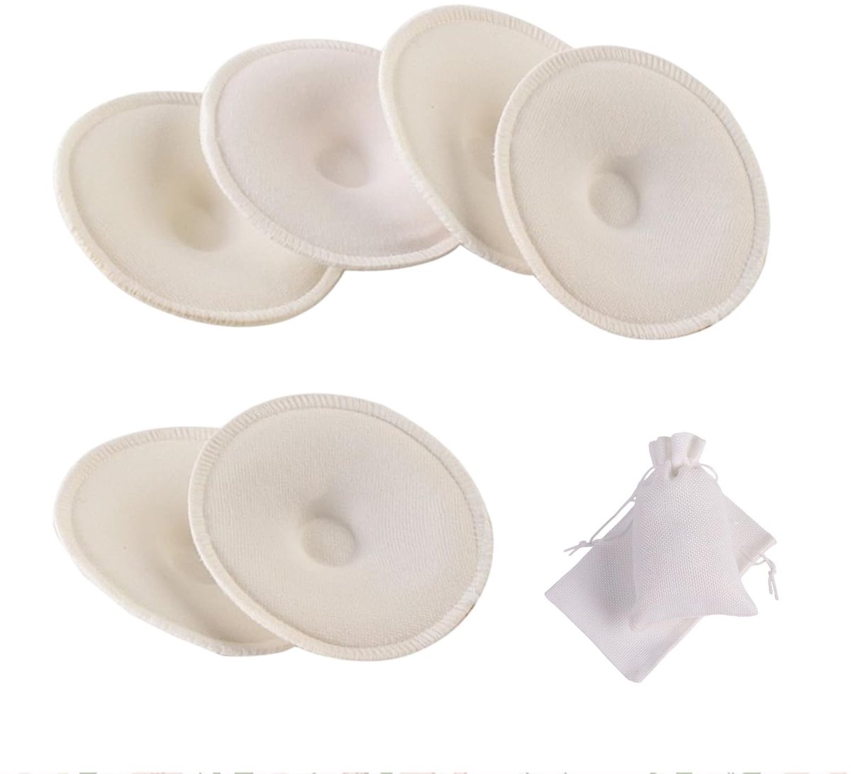 Solidchoice - Set van 6 Herbruikbare Borstvoedingsinleggers van Bamboe