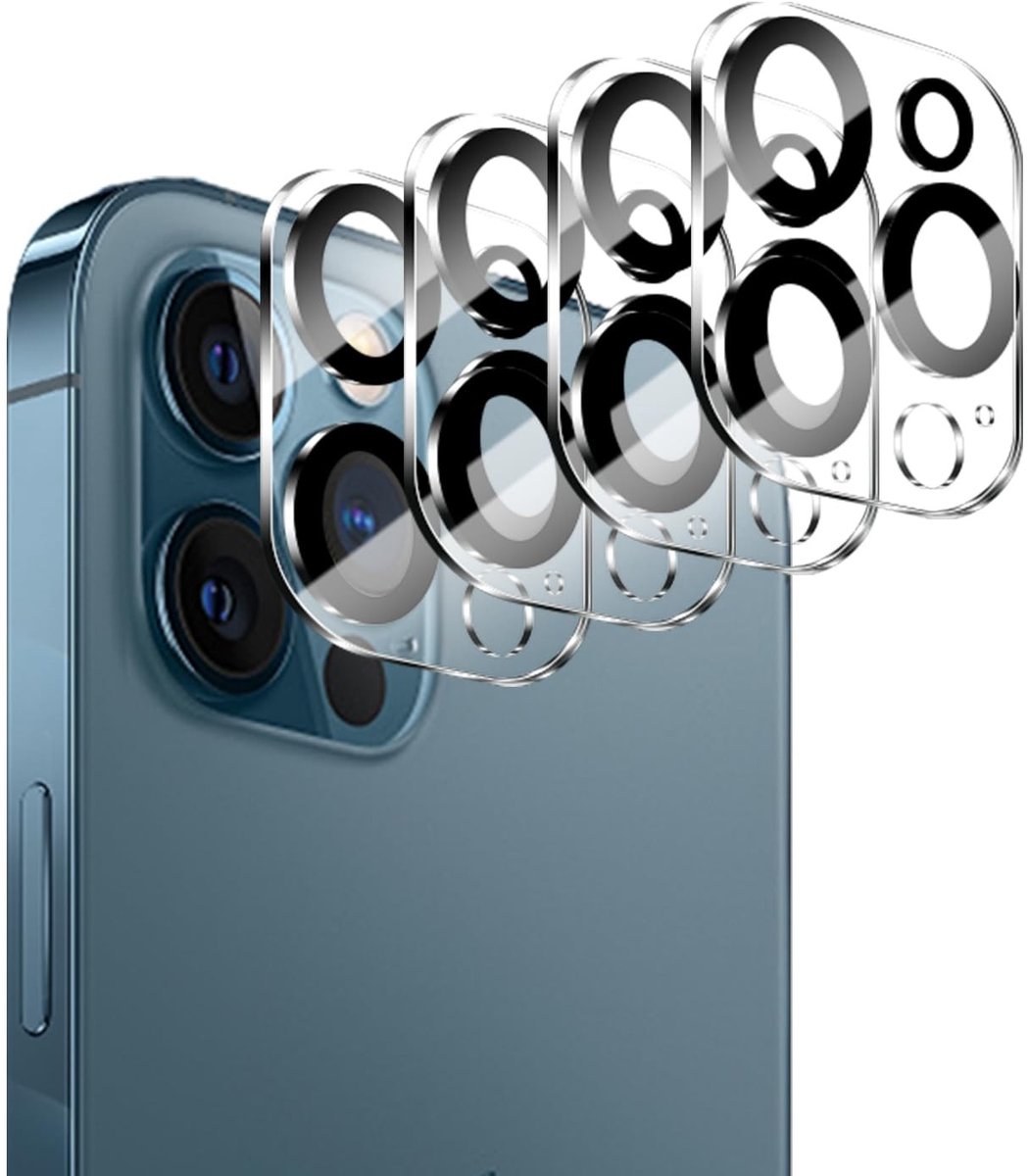 Solidchoice - 4-Pack Camera Lensbeschermers voor iPhone 12 Pro Max