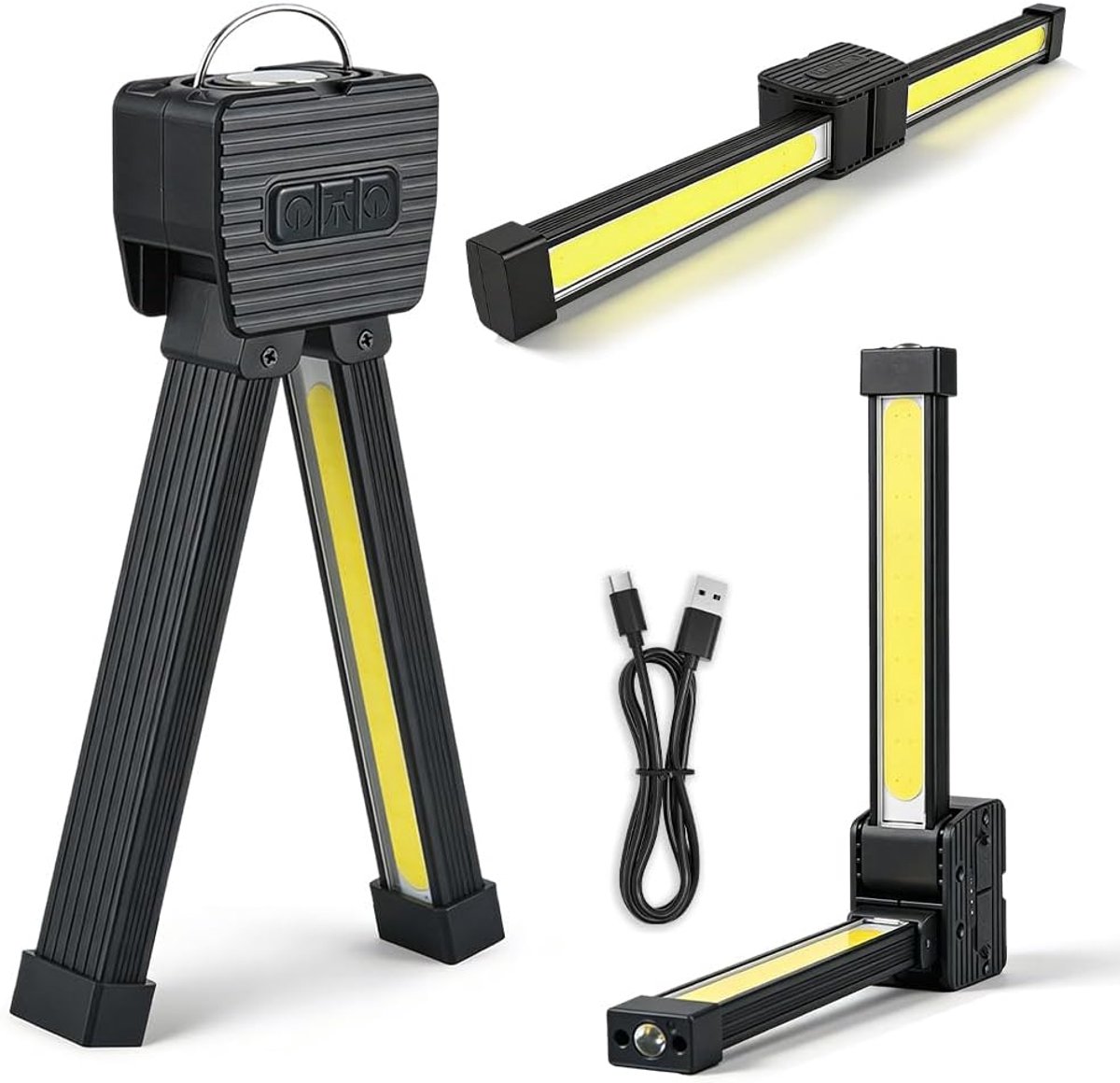 Draagbare Waterdichte Fitnesslamp - 180° Vouwbaar - Magnetisch - Ideaal voor Workout en Selfies - ShopVlot