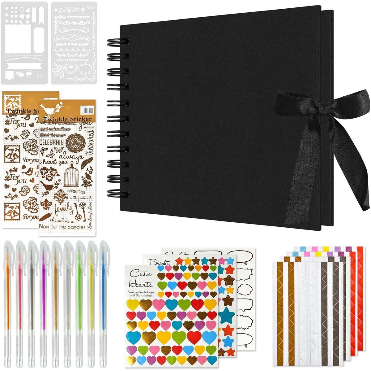 Solidchoice - A5 DIY Fotoalbum met Stickers voor Herinneringen