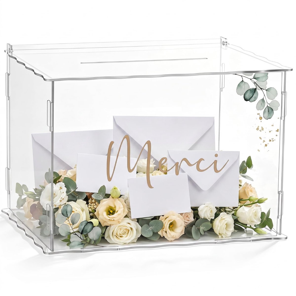 Solidchoice - Acryl Spaarpot voor Verjaardags- en Trouwkaarten