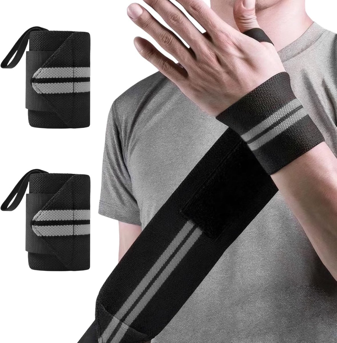 Solidchoice - Set van 2 Verstelbare Polsbanden voor Fitness en Krachttraining