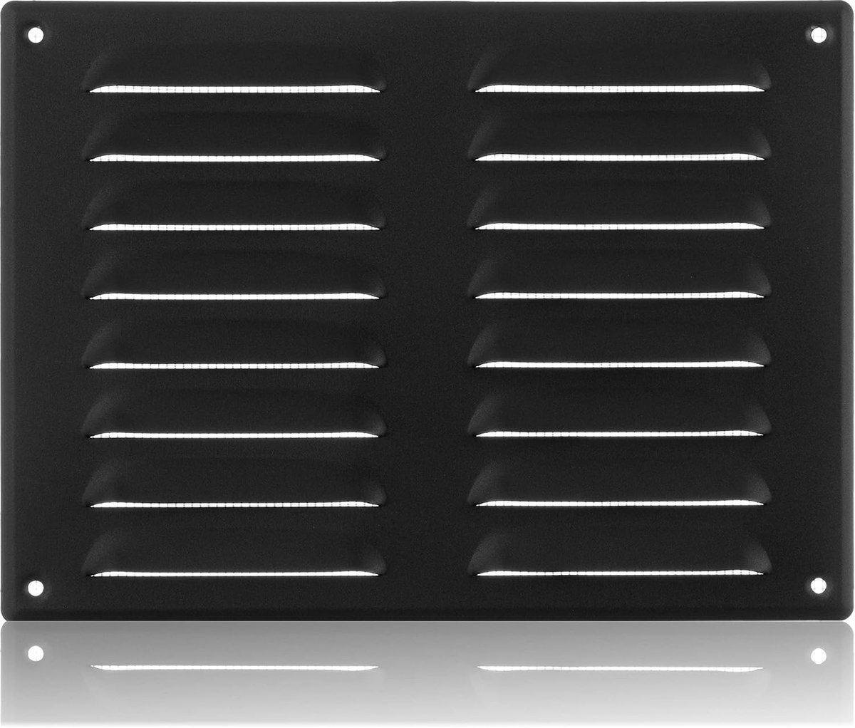 260x190mm Anthracite Steel Ventilation Grille with Mosquito Mesh - Metal Ventilation Grills - ShopVlot