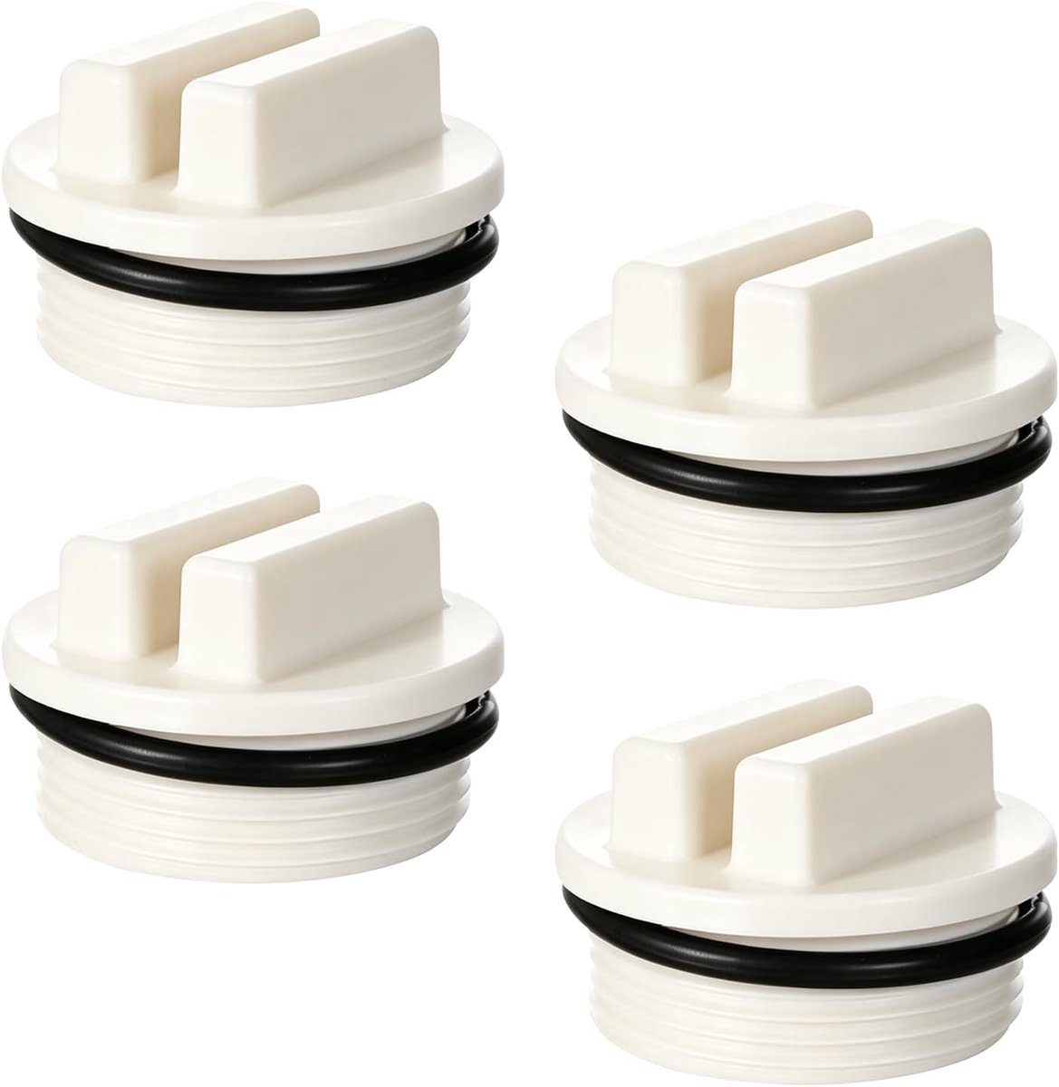 4-delige zwembadbuisstopset, 3,8 cm zwembadbuisstoppen set O-ring - ShopVlot