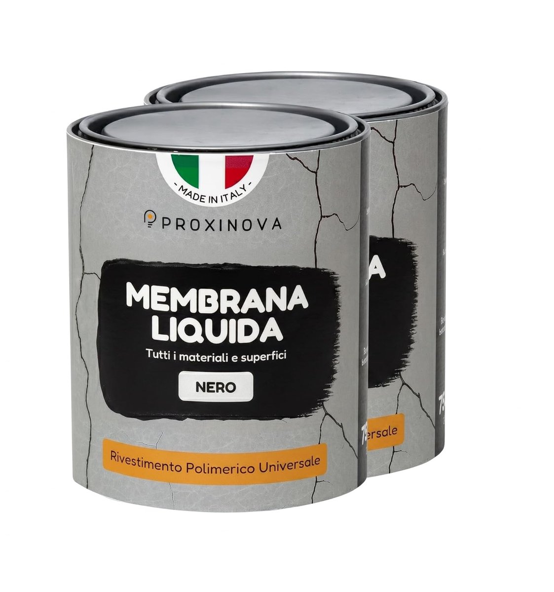 Waterproof Liquid Black 1500 ml Proxinova Resin Universal for Roofs, Exterior Walls, Fireplaces, Gutters, UV - ShopVlot