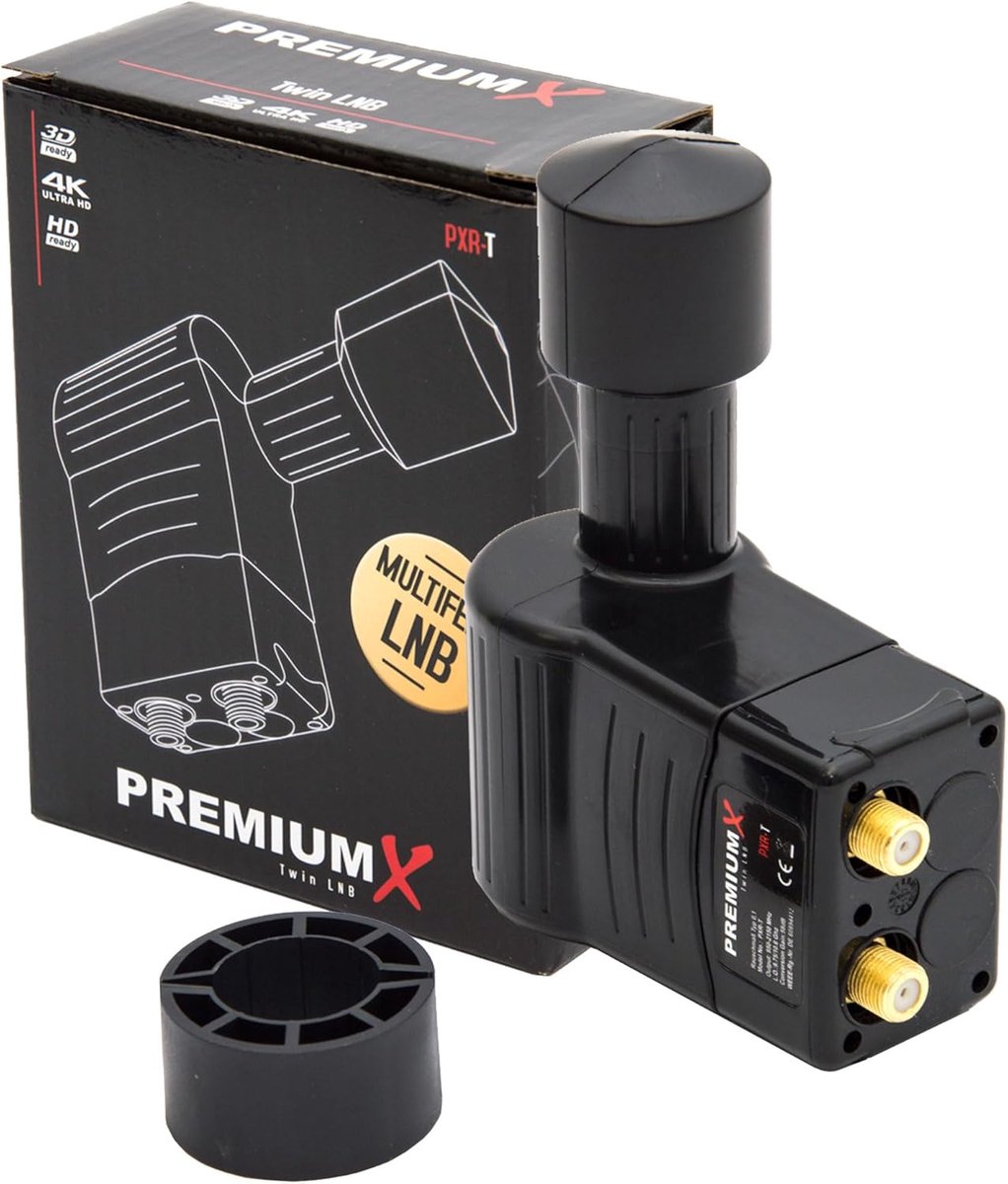 Premium X Rocket Twin LNB - 2-gang - for 2 receivers - 4K Full HD - ShopVlot