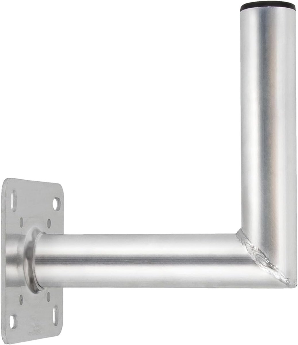 25 cm wall mount ALU TÜV tested tube 50 mm for wall mounting Sat bowl holder 250 mm - ShopVlot