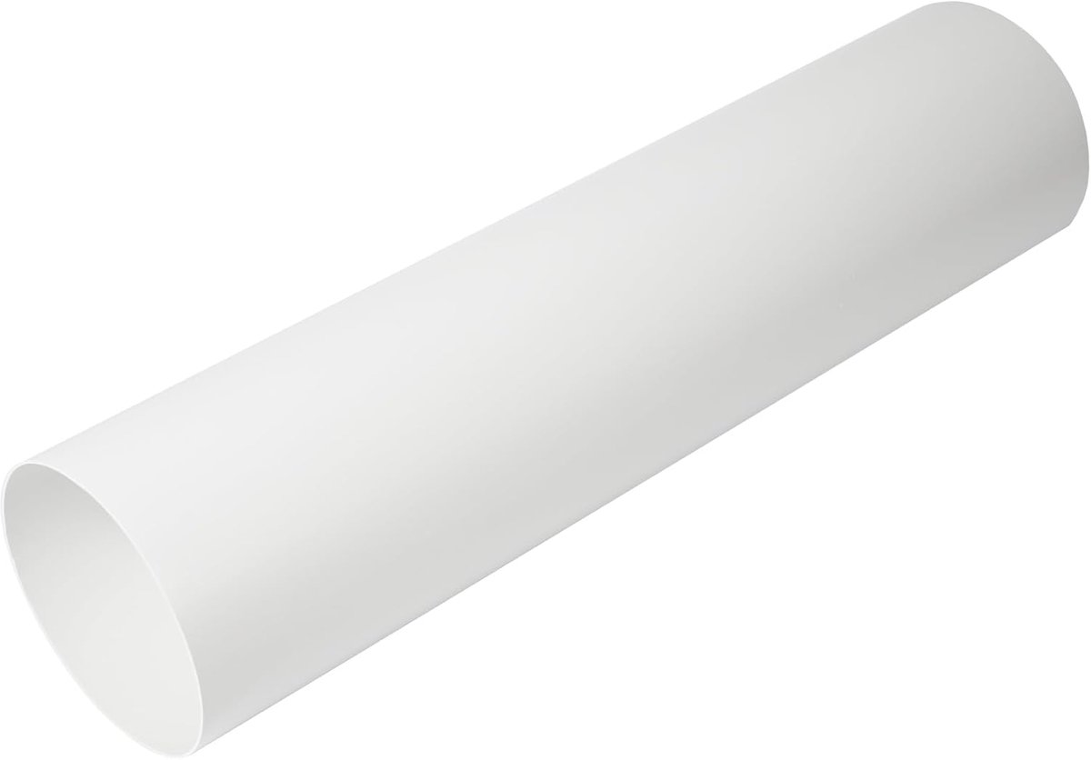 Vent Systems Diameter 125 mm round ventilation pipe, 0.5 m long, for duct connection, drain or inlet channel, heating - ShopVlot