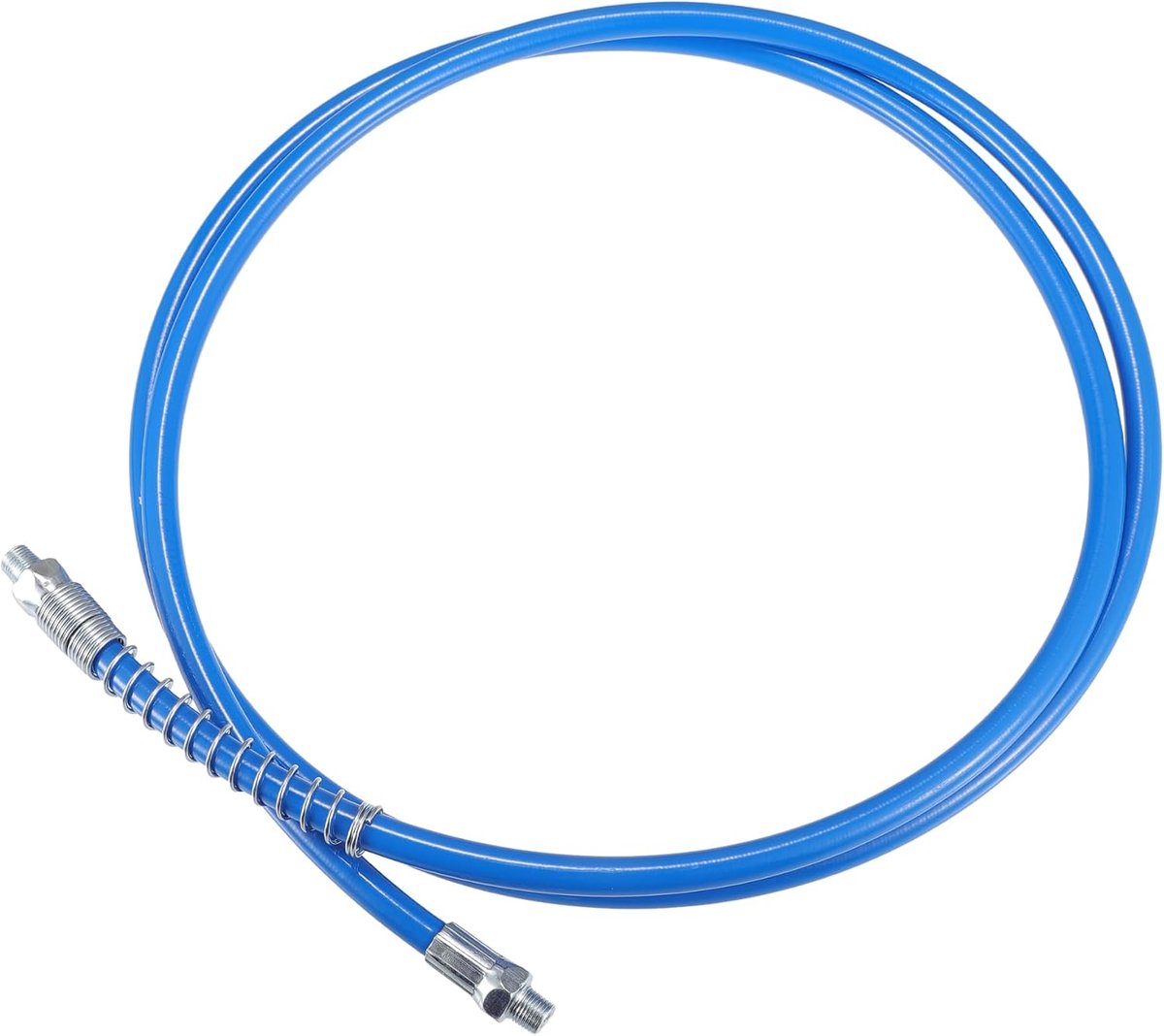 1pc 71 Inch Universal 1/8" NPT Grease Gun Flex Hose - Trailer Flex Grease Hose Extension Non-Slip - Metal Blue - ShopVlot