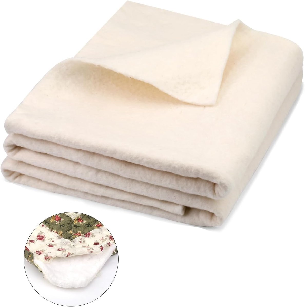 Katoenen quiltwatten - natuurlijke vliesvulling - knutselwatten voor dekens - ShopVlot