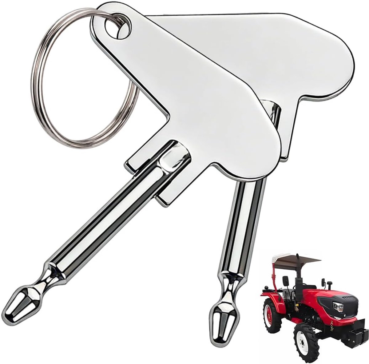 Contactsleutels set van 2 - diameter 5 mm - universele starter sleutel - geschikt voor tractor en graafmachine - ShopVlot
