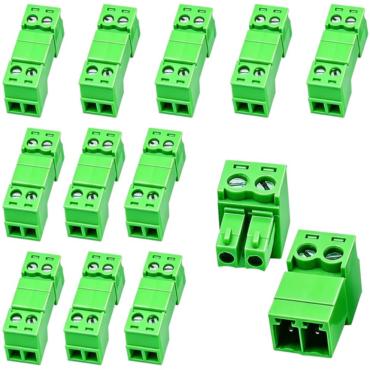 Schroefklemmen 3,81 mm - 2-polig - 12 paar - betrouwbare verbindingen - ShopVlot