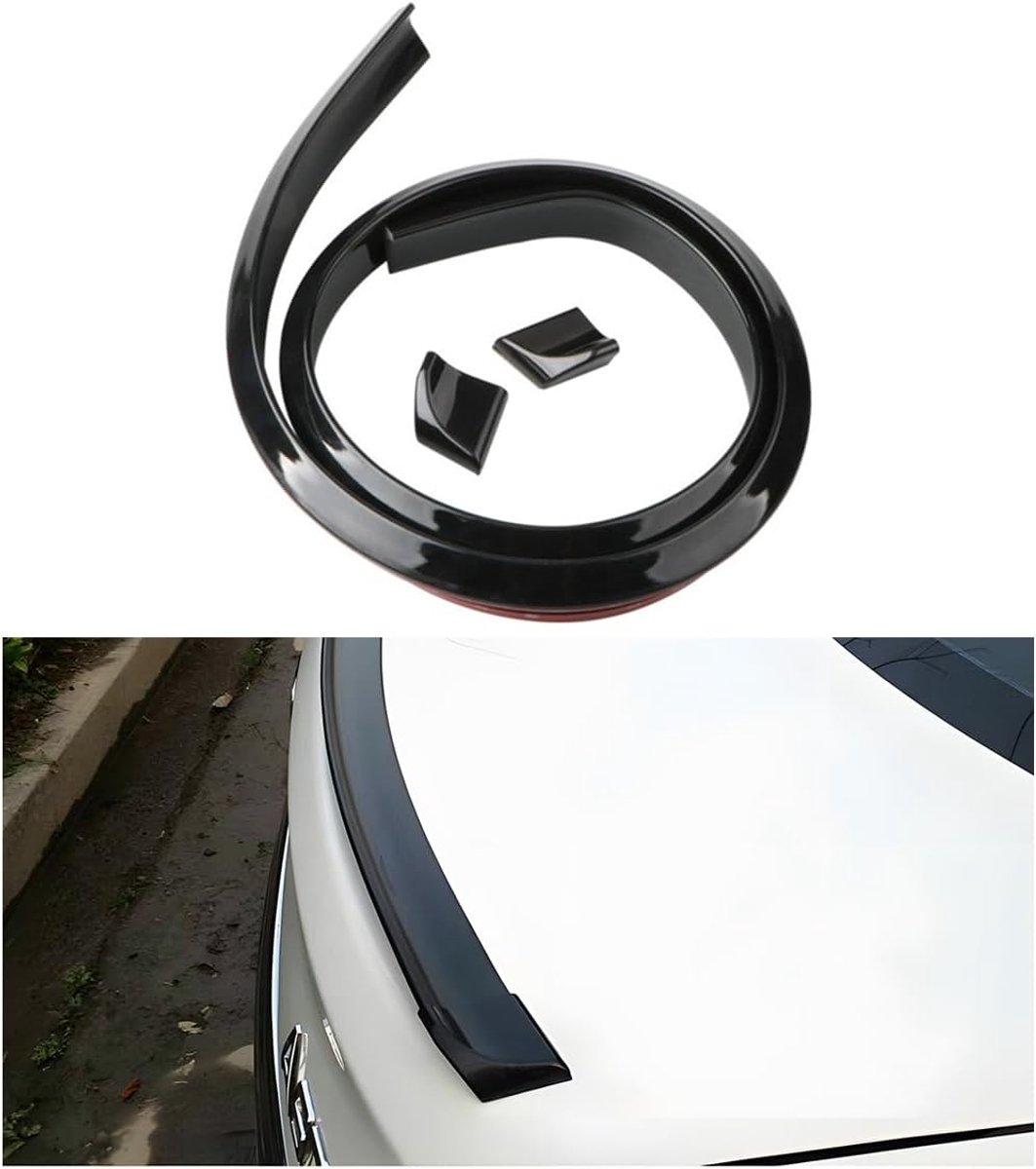 Rubber achterspoiler - universele compatibiliteit - duurzaam materiaal - sportieve uitstraling - ShopVlot