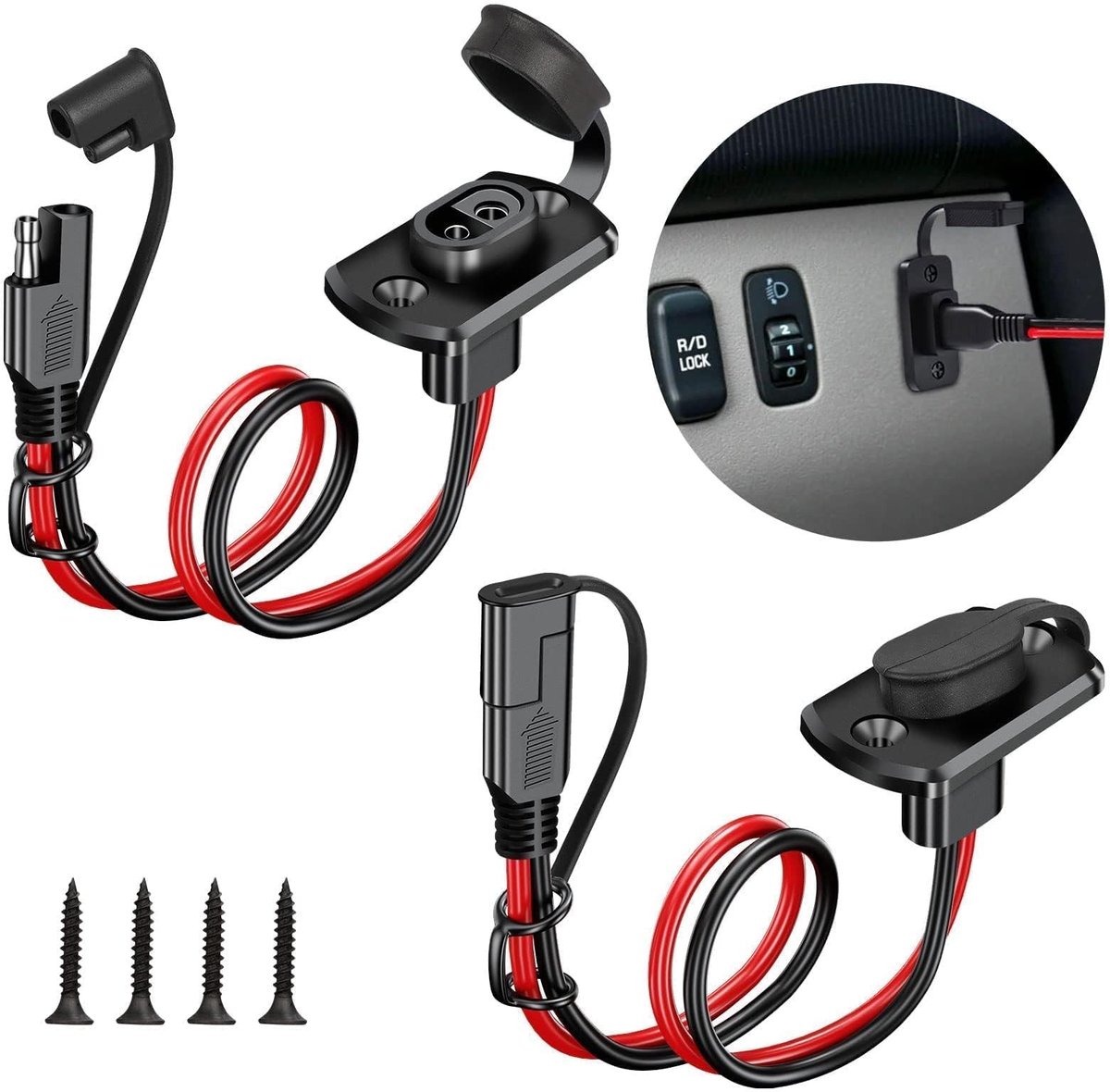 Solidchoice - 2 Stuks SAE Kabelconnector voor Zonnepaneel