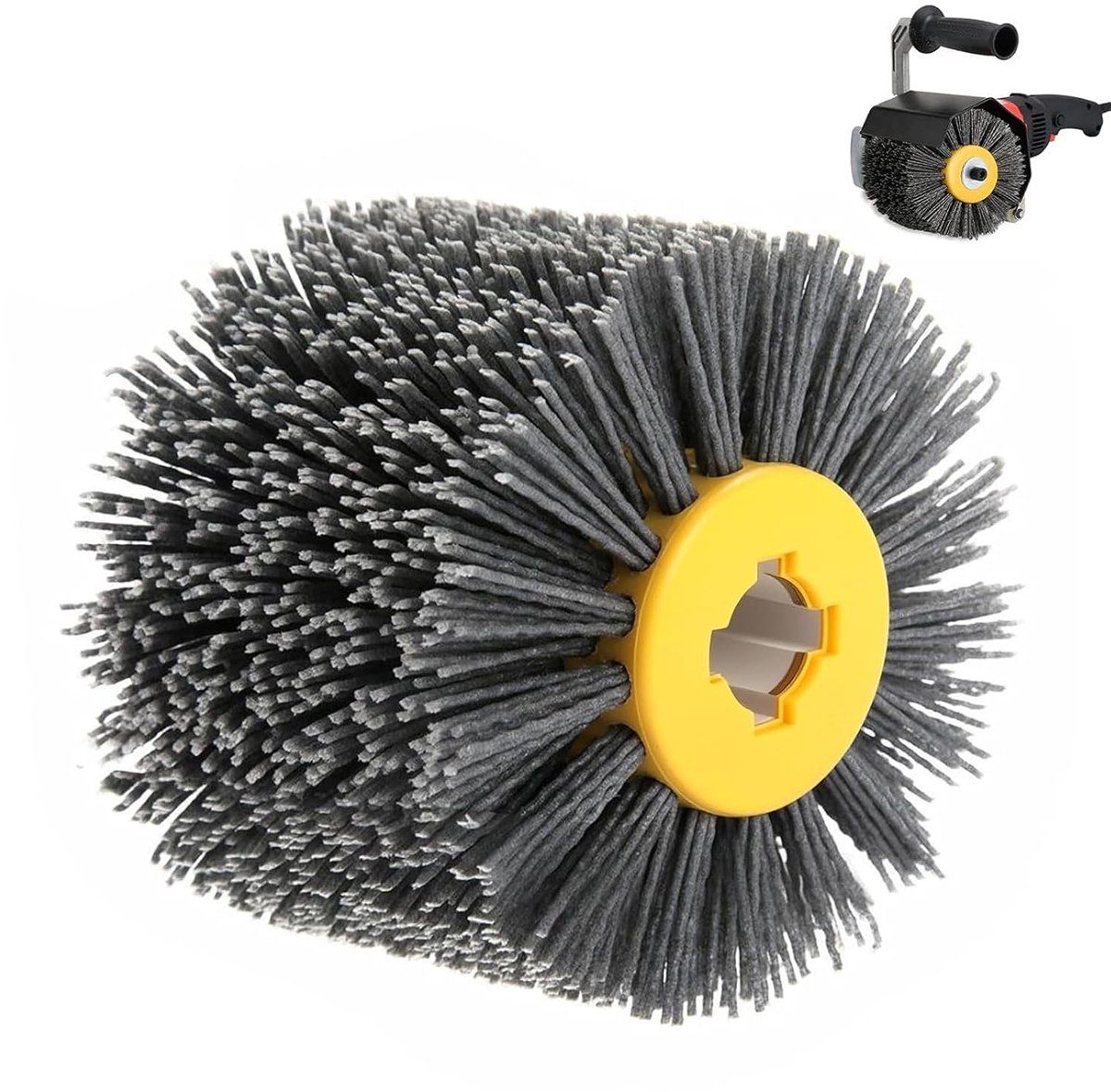 Nylon borstel 80 grit - polijstborstel voor houtbewerking - fijne afwerking - lange levensduur - ShopVlot