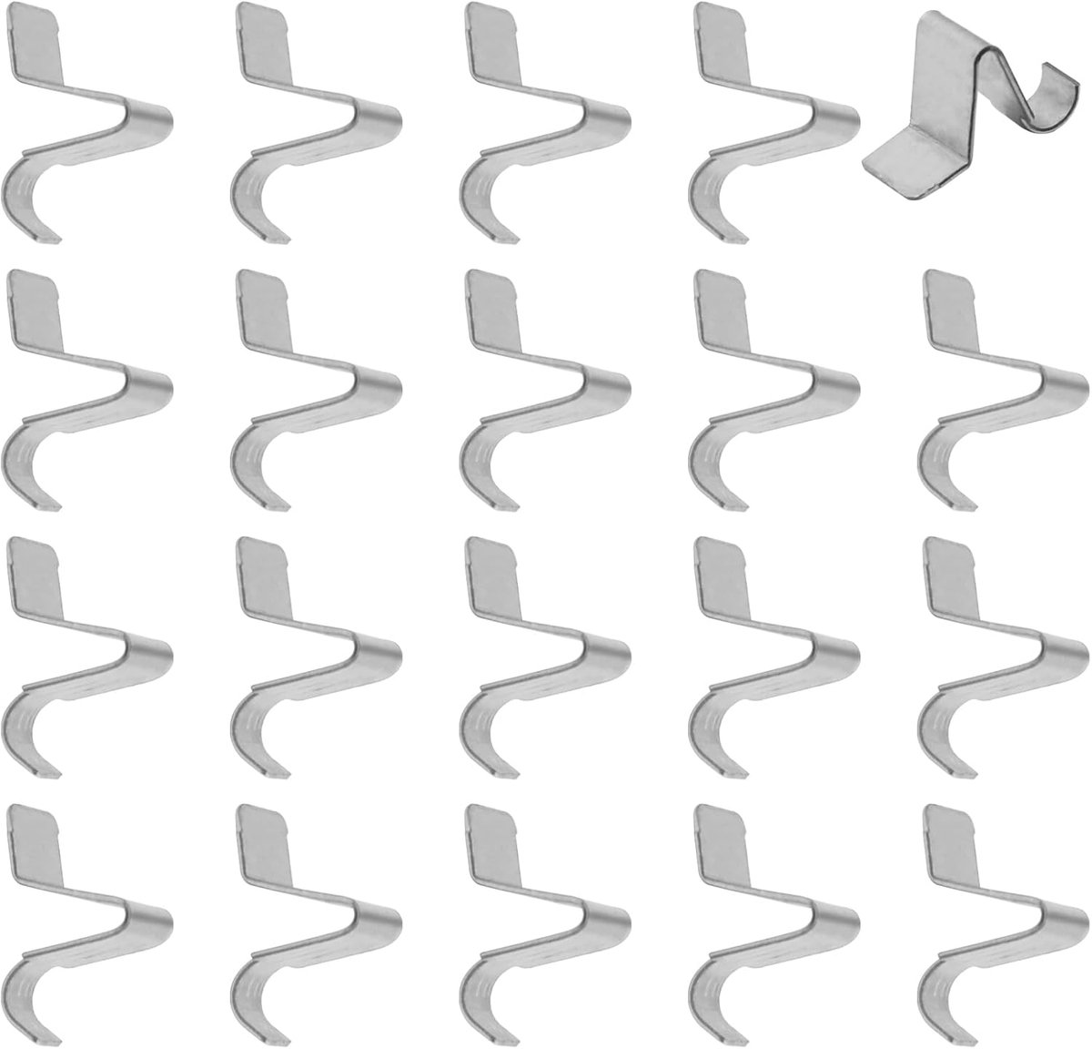 Kastplank clips 20pcs - zware metalen steunbeugels - verwijderbaar - voor stevige plankondersteuning - ShopVlot