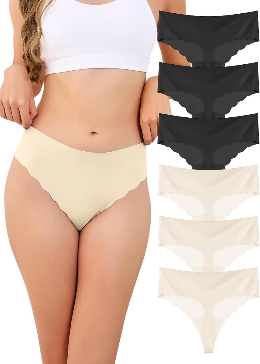 Ondergoed dames naadloze thongs - sexy tanga's - wave edge design - ultiem draagcomfort - ShopVlot