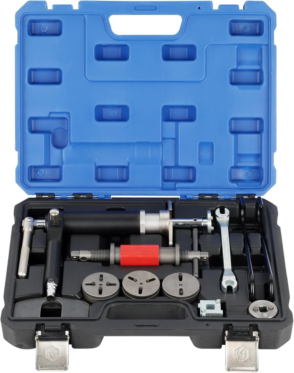 Remzuiger-terugstelgereedschapsset 12-delig - Diverse adapters - Voor het draaien en drukken van remzuigers - ShopVlot